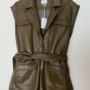 SAYLOR Women's Olive Belted Vest